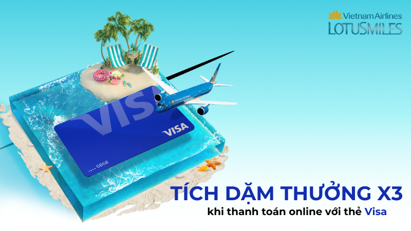 [Vietnam Airlines] Đặc quyền x3 dặm thưởng Bông Sen Vàng